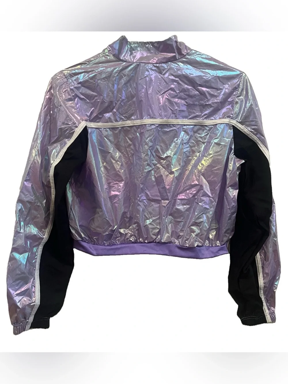 Dance Costume XL Child Lilac Weissman Pearlescent Lavender Front Zip Jacket